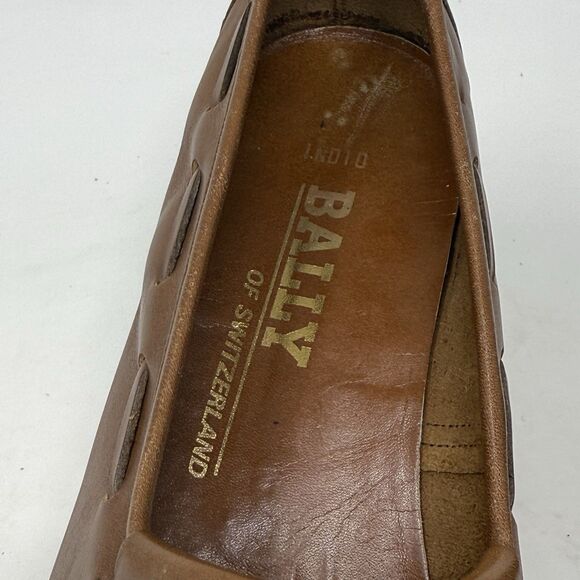 Bally Switzerland Loafers Mens 9 M Brown Tasseled Kiltie Slip On Shoes Vintage main image 9